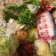 Grocery cart full of Asian groceries